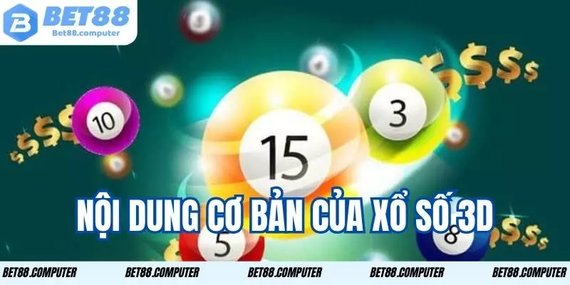 Những nội dung cần nắm về xổ số 3D